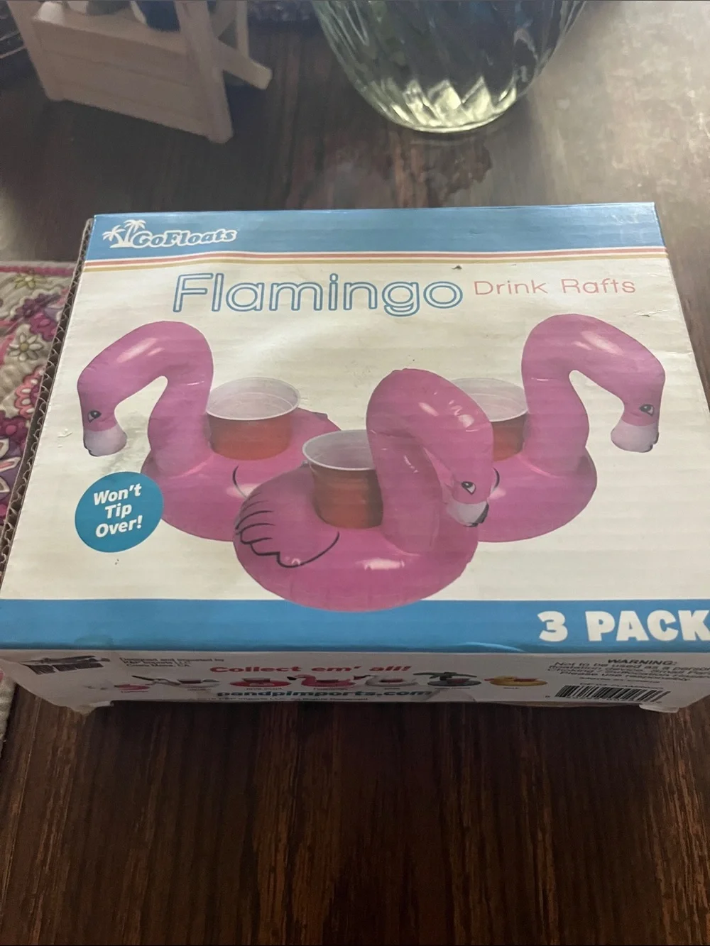 Flamingo Drink Rafts - Pink 3-Pack